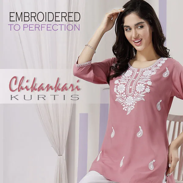 CHIKANKARI KURTIS