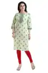 Jute-Cotton-Printed-Kurta-for-Everyday-Wear