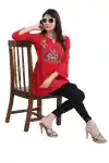 RED-STAR-CREPE-FABRIC-WOMEN-TUNIC-TOP-WITH-EMBROIDERY-WORK