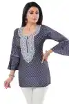 Graceful-Grey-Silky-Print-Chickan-Embroidery-Short-Tunic