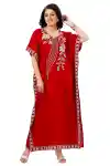 Red-Designer-Women-Long-Kaftan-Kimono-Beach-Maxi-Dress-Swimsuits-Cover-Ups