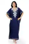 Blue-Designer-Women-Long-Kaftan-Kimono-Beach-Maxi-Dress-Swimsuits-Cover-Ups