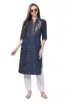 Denim-Tunic-With-Print-and-Thread-Embroidery